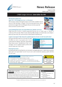 CYBER Gadget Releases Save Editor for PS4