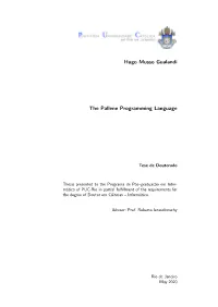Hugo Musso Gualandi the Pallene Programming Language