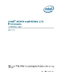 Intel® 80303 and 80302 I/O Processors