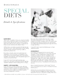 Special Diets