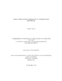 Term Association Modelling in Information Retrieval