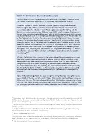 THE DYNAMICS of BALANCE SHEET RECESSIONS This Box Reviews the Underlying Dynamics of Ireland’S Post-Crisis Balance Sheet Recession