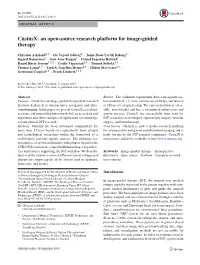An Open-Source Research Platform for Image-Guided Therapy