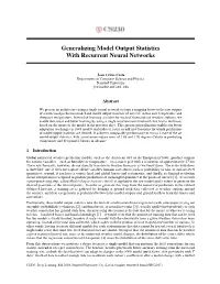 Generalizing Model Output Statistics with Recurrent Neural Networks