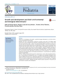 Growth and Development and Their Environmental and Biological