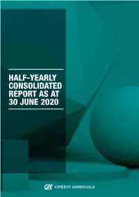 Half-Yearly Consolidated Report As at 30 June 2020