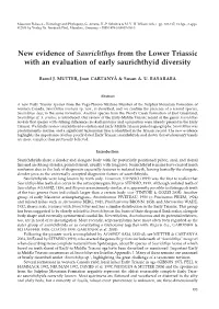 New Evidence of Saurichthys from the Lower Triassic with an Evaluation of Early Saurichthyid Diversity