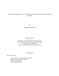 NOSTALGIA, EMOTIONALITY, and ETHNO-REGIONALISM in PONTIC PARAKATHI SINGING by IOANNIS TSEKOURAS DISSERTATION Submitted in Parti