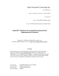 Open Geospatial Consortium Inc