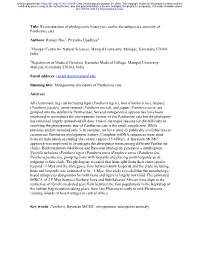 Reconstruction of Phylogenetic History to Resolve the Subspecies Anomaly of Pantherine Cats