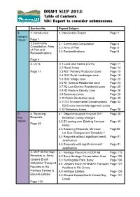 Report Table of Contents