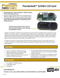Thunderbolt™ 3/USB-C I/O Card