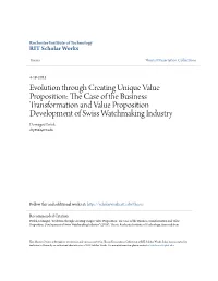 Evolution Through Creating Unique Value Proposition