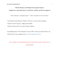 1 What Do Measures of Self-Report Interoception