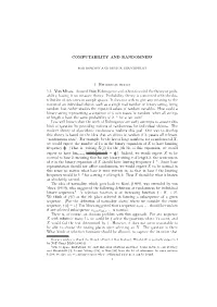 COMPUTABILITY and RANDOMNESS 1. Historical Roots