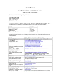 EEO Public File Report