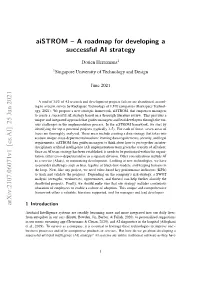Aistrom – a Roadmap for Developing a Successful AI Strategy Arxiv