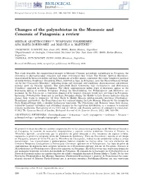Changes of the Palynobiotas in the Mesozoic and Cenozoic of Patagonia: a Review