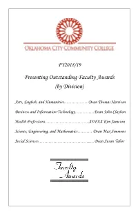 Lead Faculty for Program Reviews