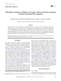 Molecular Systematics of Indian Alysicarpus (Fabaceae) Based on Analyses of Nuclear Ribosomal DNA Sequences