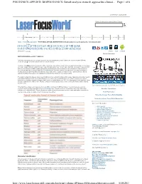 Page 1 of 6 PHOTONICS APPLIED: BIOPHOTONICS: Breath Analysis