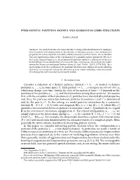 Permanental Partition Models and Markovian Gibbs Structures