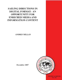 Sailing Directions in Digital Format: an Opportunity for Enriched Media and Information Content