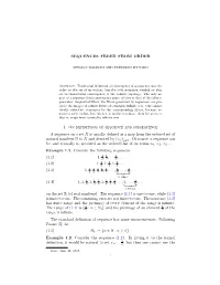 SEQUENCES FREED from ORDER 1. on Definitions of Sequence And