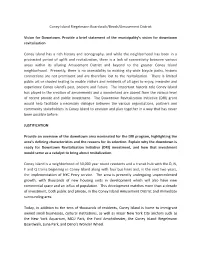 Coney Island Riegelmann Boardwalk/Beach/Amusement District Vision for Downtown. Provide a Brief Statement of the Municipality'