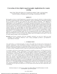 Correction of Stray Light in Spectrographs: Implications for Remote Sensing