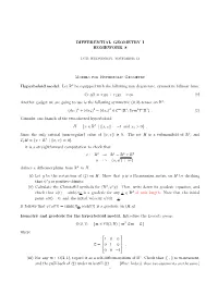 DIFFERENTIAL GEOMETRY I HOMEWORK 8 Models For