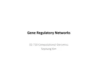 Gene Regulatory Networks