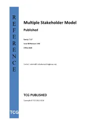 Multiple Stakeholder Model Revision 3.40