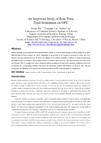 Real-Time Fluid Simulation on GPU