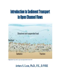 Sediment Transport in Open Channel Flows
