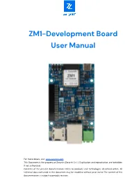 Zerynth ZM1-DB User Manual