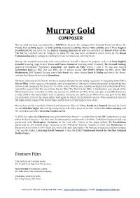 Murray Gold COMPOSER
