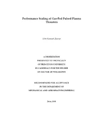 Performance Scaling of Gas-Fed Pulsed Plasma Thrusters