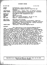 The Structure-Mapping Engine: Algorithm and Examples. INSTITUTION Illinois Univ., Urbana