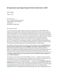 83 Organizations Urge Safeguards Against Political Indoctrination in ESMC