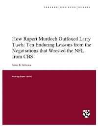 How Murdoch Outfoxed CBS V3.0