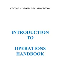 Introduction to Operations Handbook