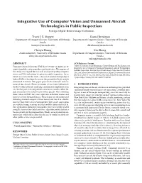 Integrative Use of Computer Vision and Unmanned Aircraft Technologies in Public Inspection: Foreign Object Debris Image Collection