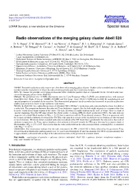 Radio Observations of the Merging Galaxy Cluster Abell 520 D