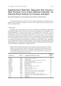 Taking the Step Towards a More Dynamic View on Raw Material Criticality: an Indicator Based Analysis for Germany and Japan