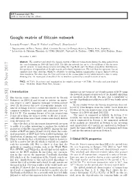 Arxiv:1711.11499V1 [Cs.SI] 30 Nov 2017 Ized by a Power Law [10,11] Which Is Typical for Complex Scale-Free Networks [12]