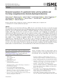Horizontal Acquisition of a Patchwork Calvin Cycle by Symbiotic and Free-Living Campylobacterota (Formerly Epsilonproteobacteria)