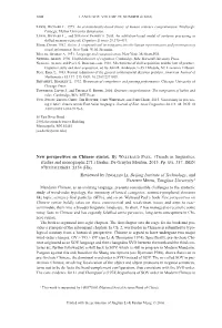 New Perspectives on Chinese Syntax. by Waltraud Paul