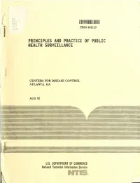 Principles and Practice of Public Health Surveillance