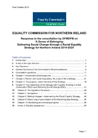 Implementing the Racial Equality Strategy